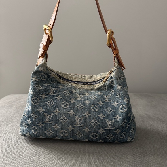 Louis Vuitton Blue Denim Shoulder Bag style “baggy” - Picture 2 of 5